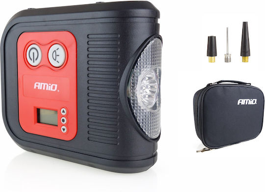 AMiO Τρόμπα Αυτοκινήτου 150PSI Επαναφορτιζόμενη με Μπαταρία 12V