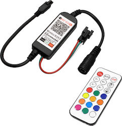 GloboStar Wireless RGBW Controller Bluetooth With Remote Control 73449