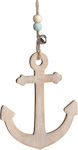 Christening Favor with Decorative Item Άγκυρα made of Wood