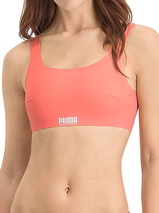 Puma Γυναικείο Αθλητικό Μπουστάκι Ροζ με Ελαφριά Ενίσχυση