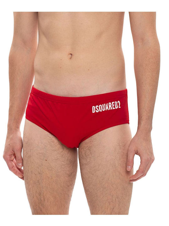 Dsquared2 Herren Badebekleidung Slip Rot