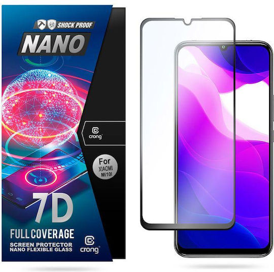 Crong 7D Nano Flexible Full Face Tempered Glass (Mi 10 Lite) CRG-7DNANO-XMI10L