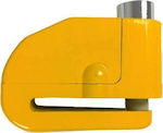 Kailun LK603 Κλειδαριά Δισκόφρενου Μοτοσυκλέτας με Συναγερμό & Πείρο 7mm Κίτρινο Χρώμα