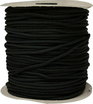 Eval Σχοινί Gestrickt 12mm 9m Polyester 1kg Schwarz