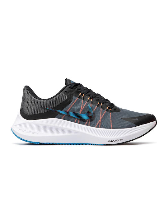 Winflo 8 Sport Shoes Running Dark Smoke Grey / Black / Coast / Total Orange
