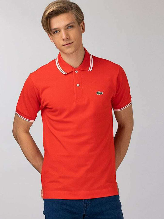 Lacoste Herren Kurzarmshirt Polo Rot