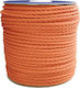 Lalizas Rope Knitted 6mm Orange Rescue