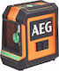 AEG Tools CLG 220 Έκδοση Κ Αυτορυθμιζόμενο Γραμμικό Αλφάδι Laser Πράσινης Δέσμης με Εύρος Εργασίας 20m