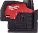 Milwaukee M12 CLLP-0C Autonivelant Liniar Nivelă Laser Fascicul Verde 12V cu Domeniu de Lucru 38m