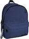 Must Monochrome Rpet Double Blue Navy School Bag Backpack Junior High-High School in Blue color 25lt