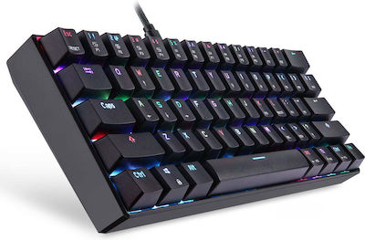 Motospeed Κ61 Gaming Tastatură Mecanică 60% cu Kailh Box Alb comutatoare și iluminare RGB (Grec)