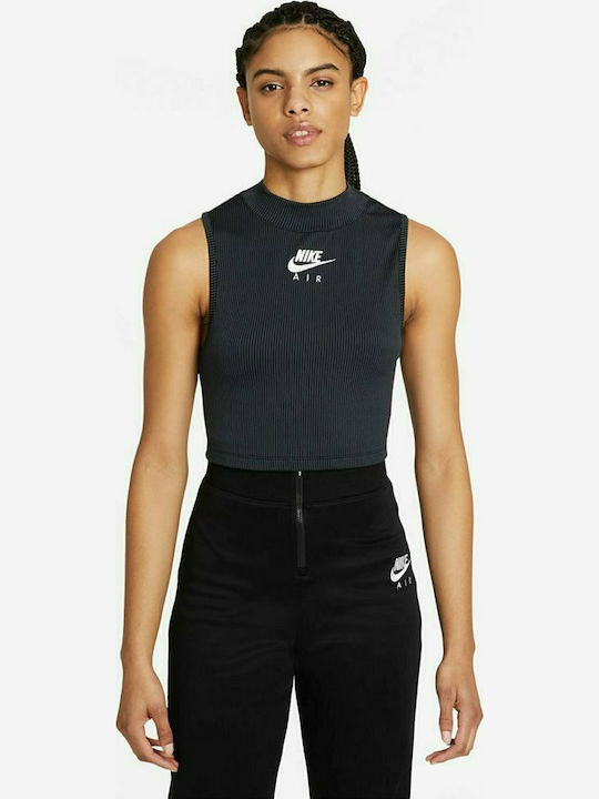 Nike Air Αμάνικη Γυναικεία Αθλητική Μπλούζα Μαύρη