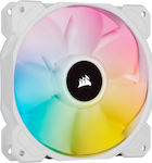 Corsair iCUE SP140 RGB Elite Performance Case Fan με Σύνδεση 4-Pin PWM Λευκό