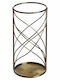 JK Home Decoration Candle Holder Metal Gold 10x10x20cm 1pcs