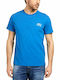 Guess Herren T-Shirt Kurzarm Blau