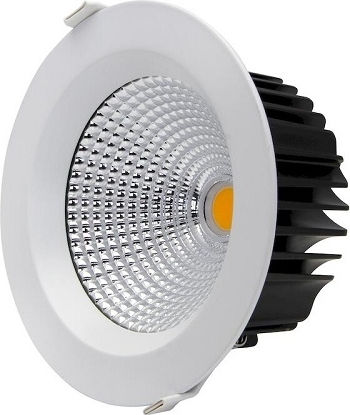 Geyer Στρογγυλό Χωνευτό LED Panel 35W με Θερμό Λευκό Φως 3000K 22.5εκ.