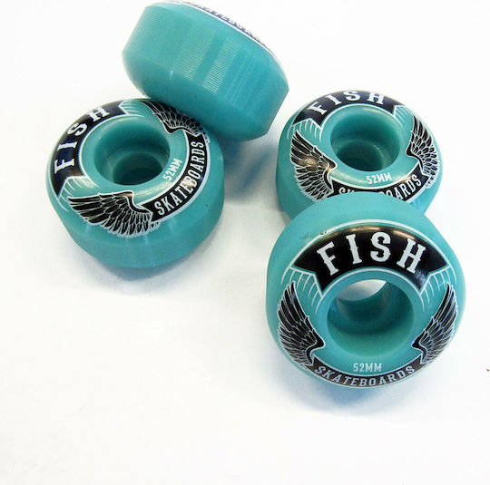 Fish Skateboards Σετ Ρόδες Για Skate Μπλε