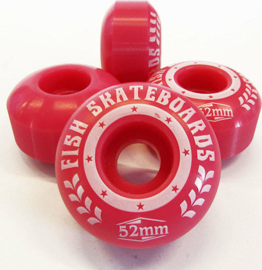 Fish Skateboards Set Wheels For Skate Wheels Skateboard 52mm Pink