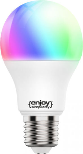 Elvhx Smart Lampe LED 9.2W für Fassung E27 und Form A60 RGBW 806lm Dimmbar