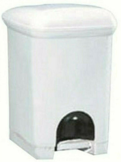 Gloria Jugo 17-0455 Kunststoff Badezimmer Mülleimer 7.5Es Weiß Weiß