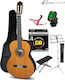 Cuenca Klassisch Gitarre 4/4 50-R Paket Natürlich