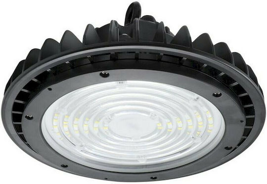 Geyer Φωτιστικό Καμπάνα 150W Φυσικό Λευκό 19500lm με Ενσωματωμένο LED Μαύρο