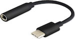 Savio AK-35 Konverter USB-C männlich zu 3.5mm weiblich Schwarz 1Stück