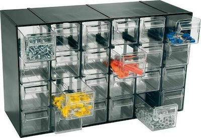 ArtPlast Συρταριέρα Εργαλείων Plastic 24 Compartments W37.7xD14.2xH22.8cm Hobby 24