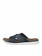Leder Herrensandalen in Blau Farbe