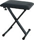 Gewa KB-10B Adjustable Keyboard Bench Black L43xW31xH41-47cm