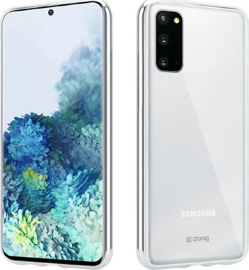 Crong Slim 0.8mm Umschlag Rückseite Silikon 0.8mm Transparent (Galaxy S20)