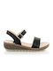 Arsena Women's Ankle Strap Platforms Black
