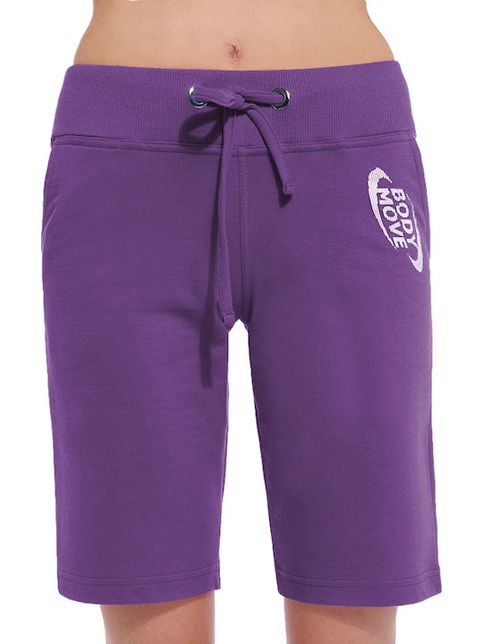 Bodymove Women's Athletic Bermuda Shorts Purple