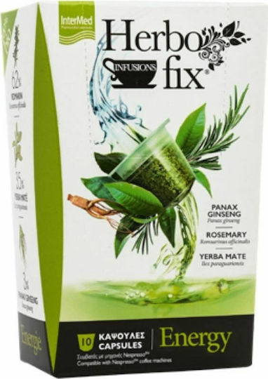 InterMed Capsules Herbal Herbofix Εnergy Compatible with Machine Nespresso 10caps,tobolek