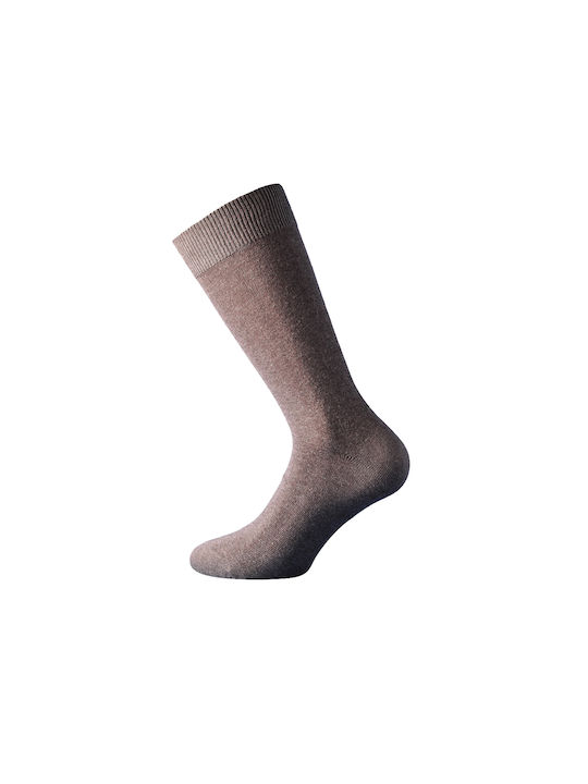 Walk Men's Solid Color Socks Brown