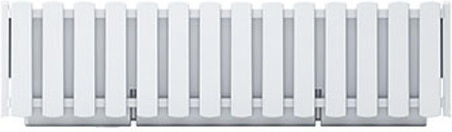 Prosperplast Boardee Fence Ζαρντινιέρα Πλαστική Λευκή 58x18x16.2εκ.