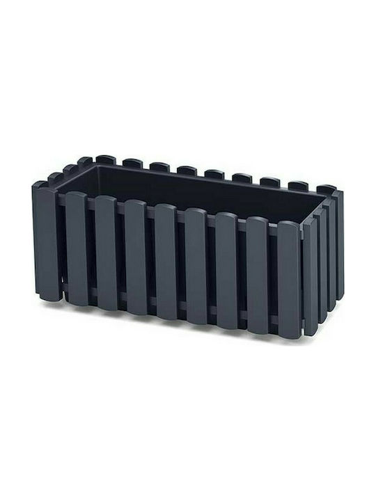 Prosperplast Γλάστρα Boardee Fence Planter Box 38x16.2cm în Culoare Gri DDEF400-S433