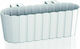 Prosperplast Γλάστρα Boardee Hook Planter Box Hanging 38.3x13cm in White Color DDECZ400-S449