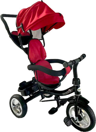 Zita Toys Kinderdreirad mit Elterngriff für 12 Monate Rotes