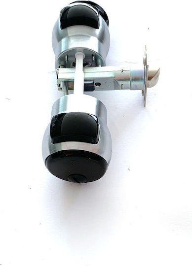 Meroni Serrature Premi Apri Knob Lock Silver