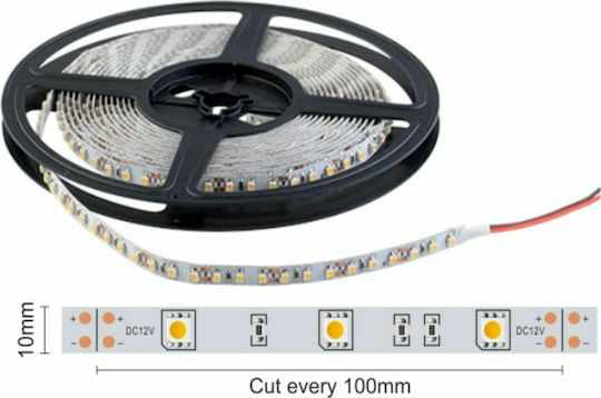 Spot Light Ταινία LED 12V Θερμό Λευκό Φως 5m Τύπου COB