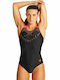 Arena Trick Athletic One-Piece Swimsuit Black