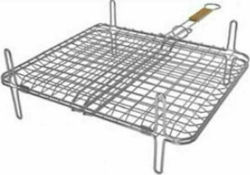 Γίγας Νο.6 Metallischer Grillrost Antihaft mit Beinen 46cmx37cmcm 12.99.03.16