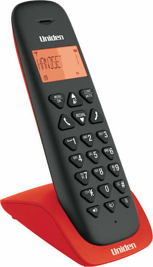 Uniden AT3102 Cordless Phone with Greek Menu Red