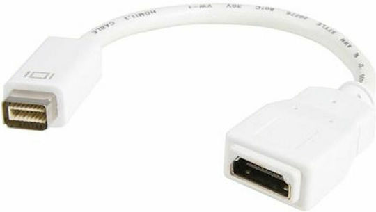 StarTech Μετατροπέας mini DVI male σε HDMI female Λευκό 1τμχ MDVIHDMIMF