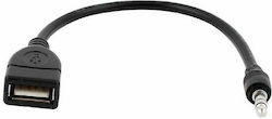 Well 3.5mm мъжки в USB-A женски 1бр (14868) Well 3.5mm мъжки в USB-A женски 1бр (14868)