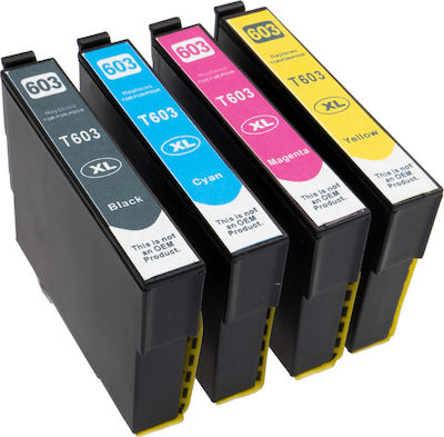 Inkjet Printer Compatible Inks Pack Epson 603XL C13T3A64010 46ml Multi (Color) / Black