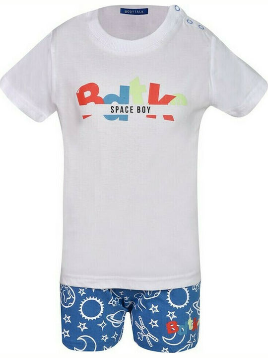 BodyTalk Kids Clothing Set with Shorts White 2 Pieces