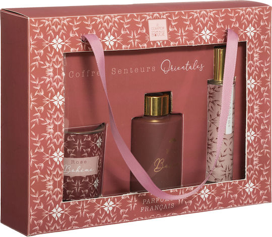 Σετ Diffuser με Άρωμα Rose Bohemian 3τμχ 80ml