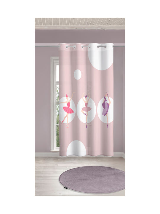 Saint Clair Perdea pentru Copii Ballerinas cu Capsatoare Roz 1752030121002 160x240buc